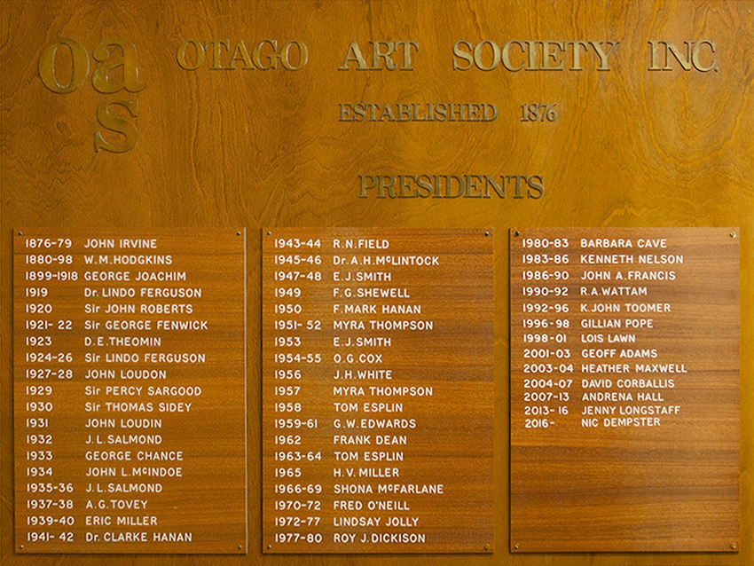 Otago Art Society Previous Councillors